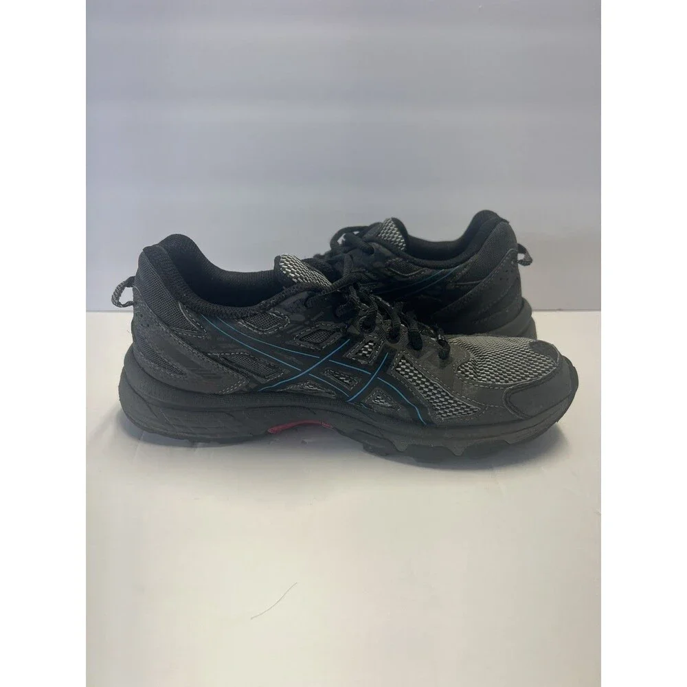 Asics Gel Venture 6 Womens 7.5 Gray Blue Running Hiking Trail Shoes T7G6Q